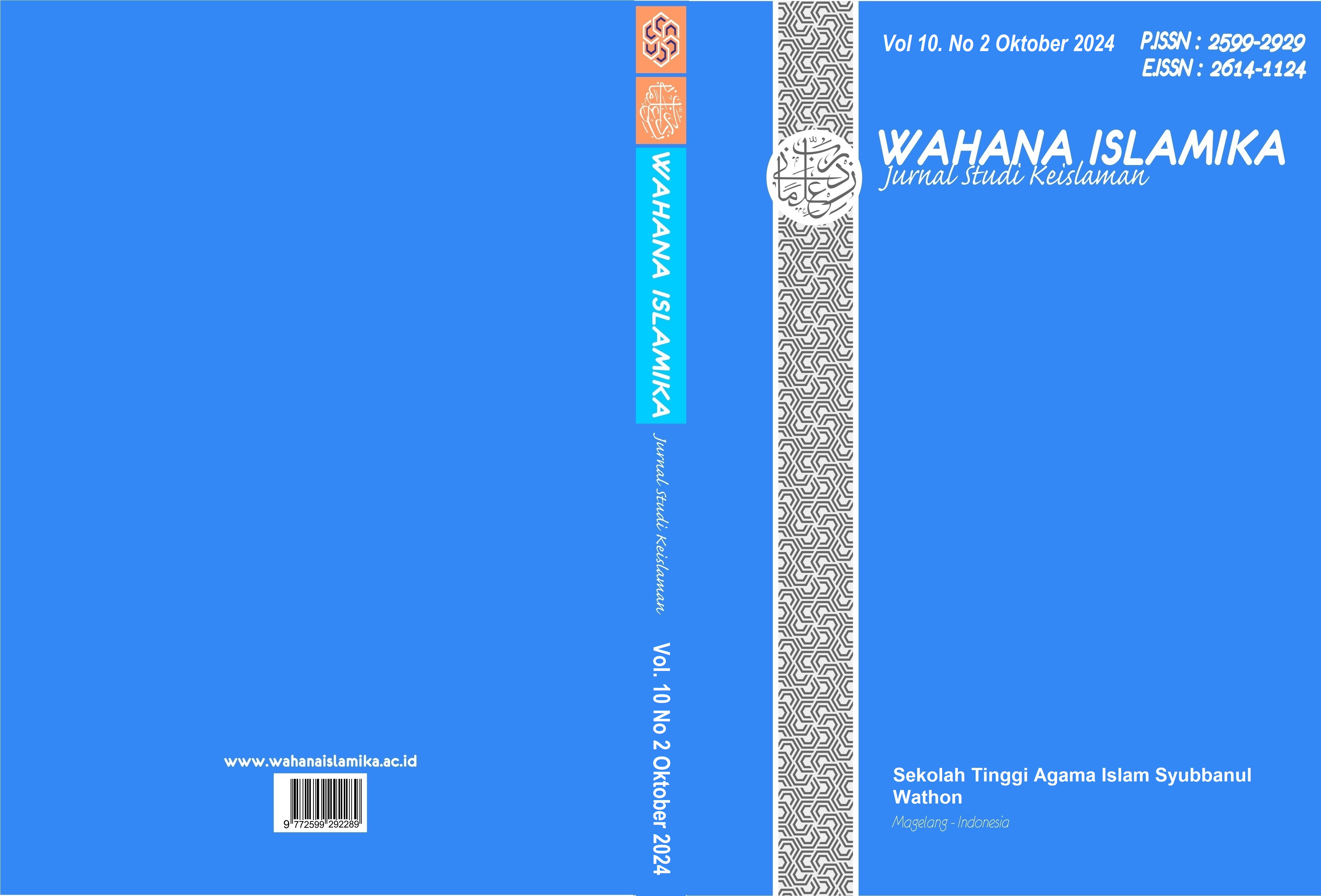 					Lihat Vol 10 No 2 (2024): Wahana Islamika: Jurnal Studi Keislaman 
				