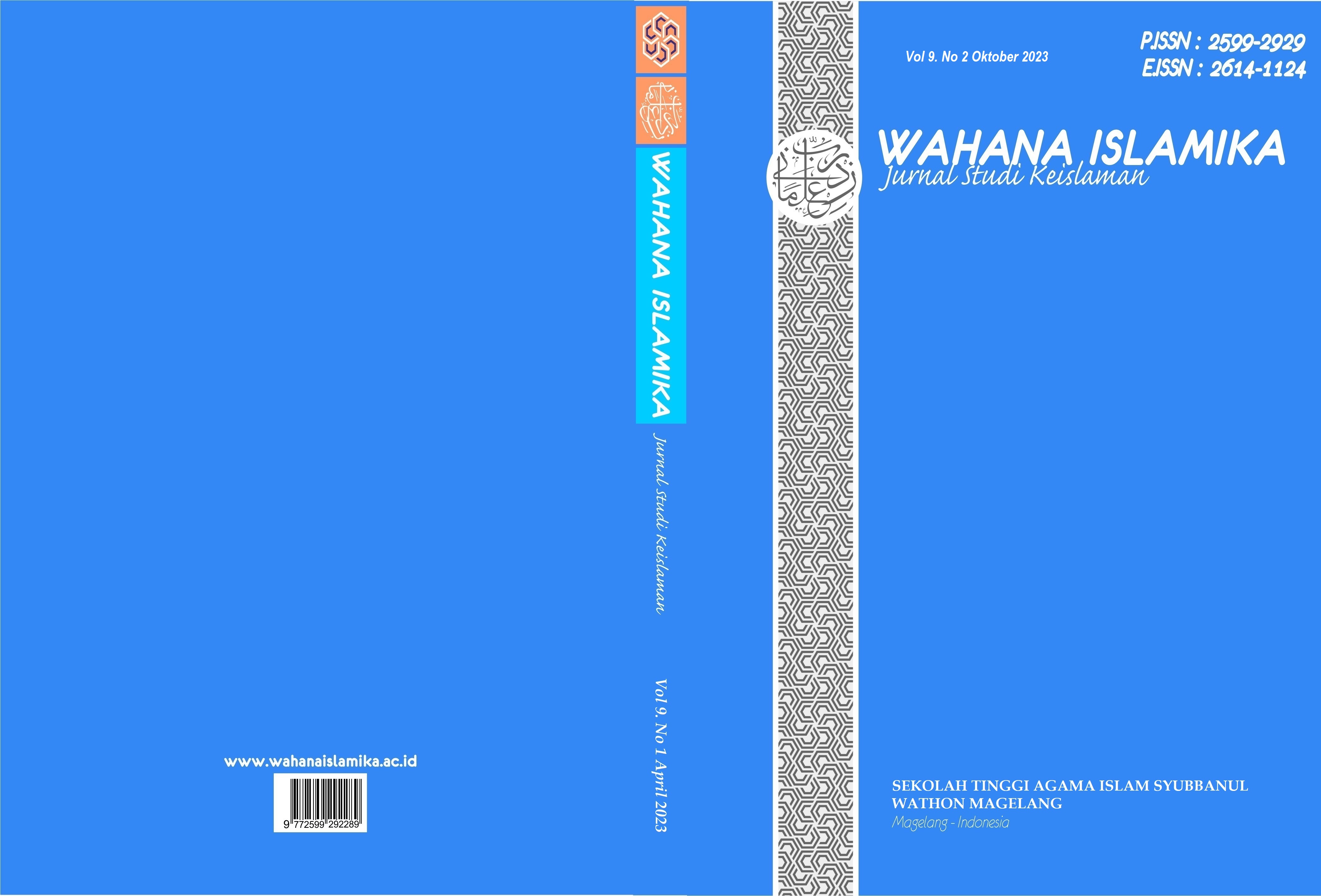 					Lihat Vol 9 No 2 (2023): Wahana Islamika: Jurnal Studi Keislaman
				